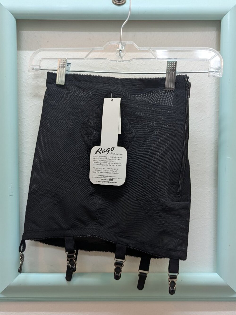 NWT Rago 1361 S & 4X Open Bottom Girdle Power Mesh Side Zip Vintage Pinup Shaper